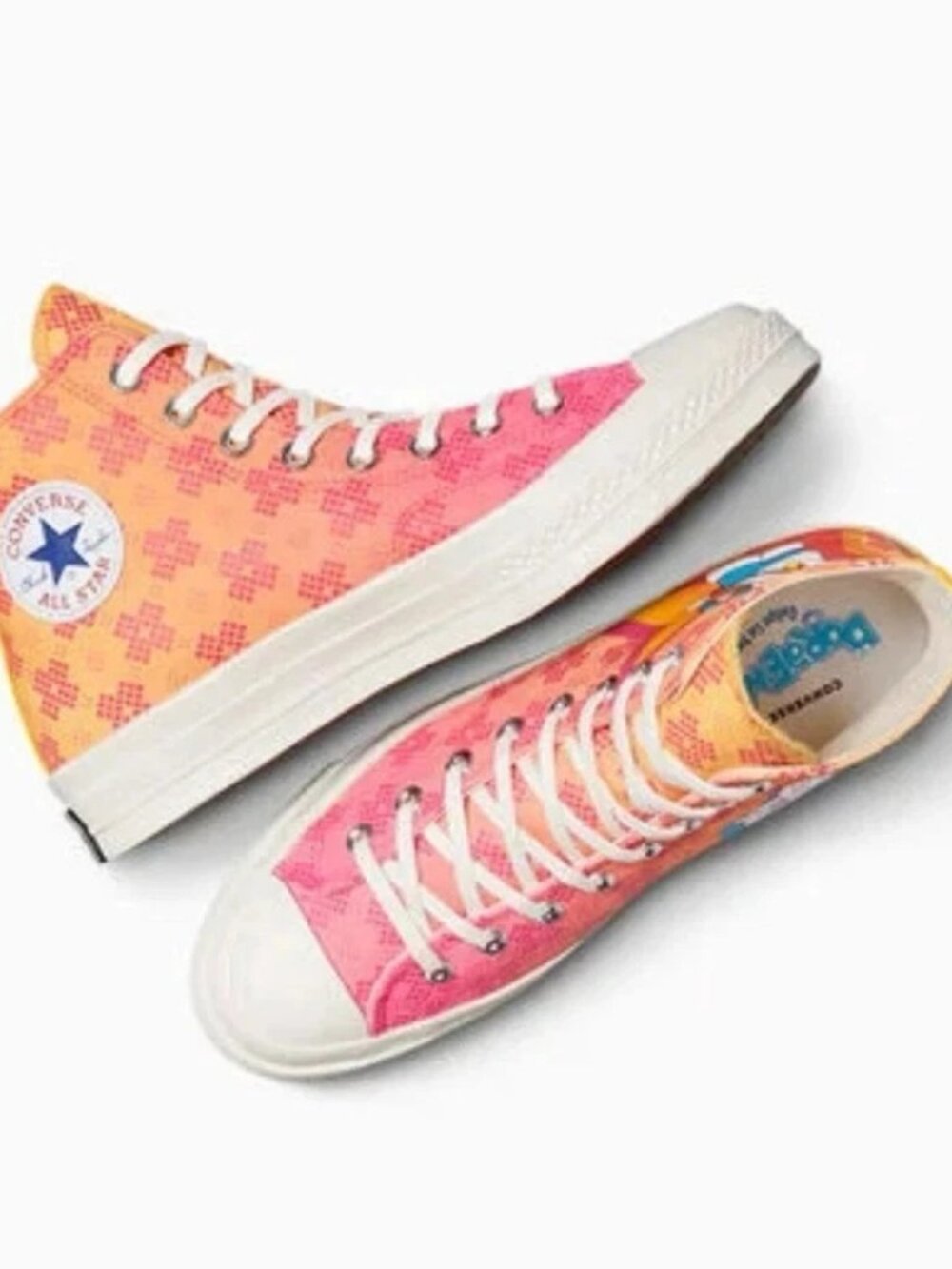 Converse Chuck 70 Mens Size 10 Hi Doraemon Habanero Gold Flamingo Sneakers